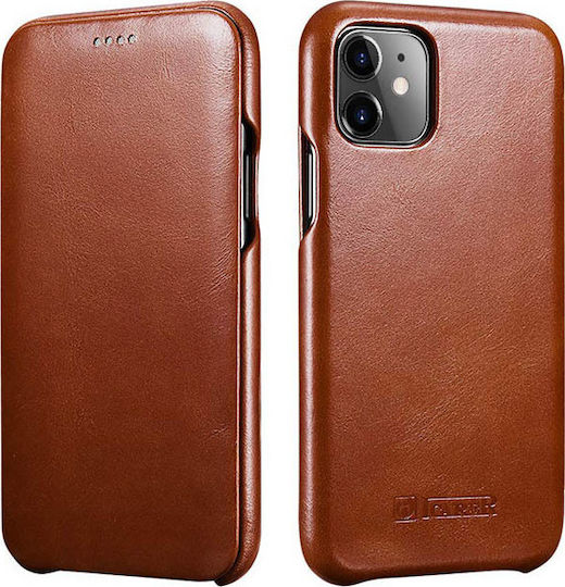 iCarer Vintage Curved Edge Book Piele Maro (iPhone 11 Pro Max)
