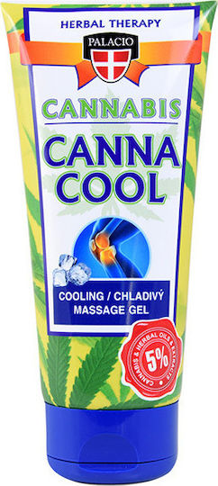Palacio Cannabis Massage Cooling Gel Tube Γέλη Κρυοθεραπείας 200ml