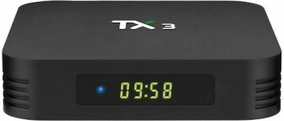 Tanix TV Box TX3 8K UHD με WiFi USB 3.0 4GB RAM και 32GB Αποθηκευτικό Χώρο με Λειτουργικό Android 9.0
