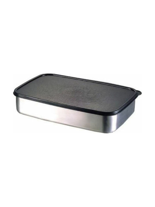 Veltihome Fresh Plus Lebensmittelbehälter Edelstahl Lunchbox Inox Silber 24x14cm 1Stück