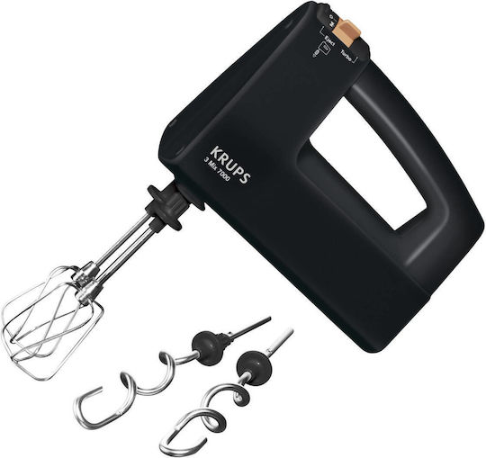 Krups 3 Mix 7000 Μίξερ Χειρός 500W Μαύρο