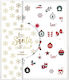 Essence Santa With Love Nail Stickers Aufkleber mit Design, Kunstaufkleber für Nägel 52Stück