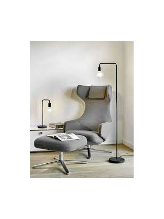 Trio Lighting Diallo Μεταλλικό Πορτατίφ για Ντουί E27 με Μαύρη Βάση