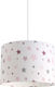 Veis Little Stars Single Bulb Kids Lighting Pendant of Fabric 60W with Drive Size E27 In White Colour 35x24cm