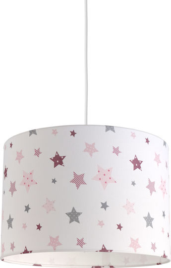 Veis Kids Fabric Single Ceiling Light E27 Little Stars 60W 35x24cm