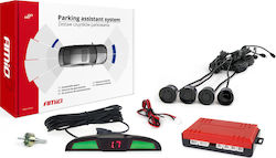 AMiO Car Parking System with Screen and 4 Sensors 22mm in Black Colour 02281Z