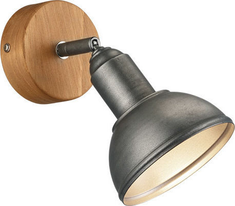 Trio Lighting Delhi Μονό Σποτ με Ντουί E14 σε Γκρι Χρώμα