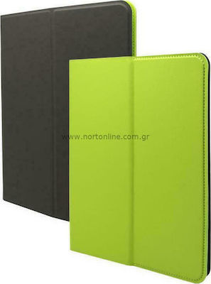 iNOS Foldable Reversible Flip Cover Piele artificială Verde (Universal 7-8" - Universal 7-8")