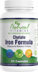 Natural Vitamins Chelate Iron Formula 50 Mützen