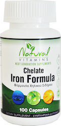 Natural Vitamins Chelate Iron Formula 100 capace