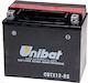 Unibat Inchis Baterie Motocicleta YTX20A-BS cu Capacitatea 18Ah