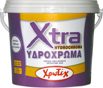 Χρωτέχ Xtra Plastic Watercolor Paint for Interior Use White 3lt