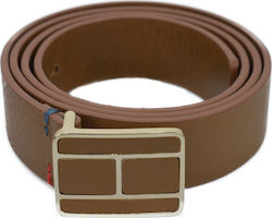 Tommy Hilfiger Blaine Flag Women's Leather Belt Tabac Brown