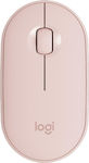 Logitech Pebble M350 Ασύρματο Bluetooth Ποντίκι Ροζ