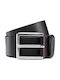 Hugo Boss Men's Leather Wide Belt Black