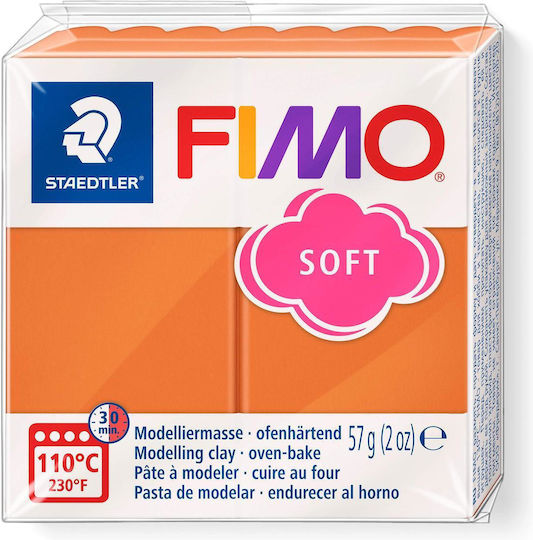 Staedtler Fimo Soft Πολυμερικός Πηλός Καφέ 57gr