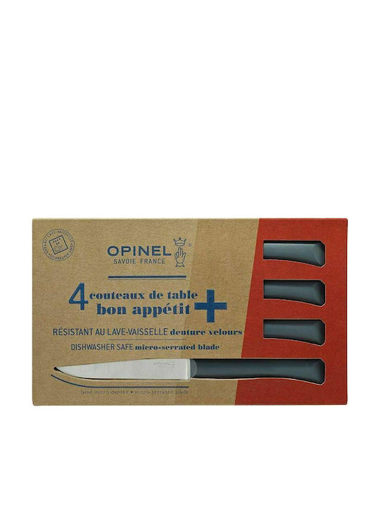 Opinel N° 125 Bon Appetit Cuțite Alimente din Oțel Inoxidabil 001907 4buc