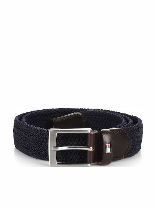 Tommy Hilfiger New Adan 3.5 Herren Gürtel Leder Marineblau
