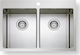 Asil AS 386 Drop-In Chiuvetă Inox Satinat L86xW50cm Argintiu