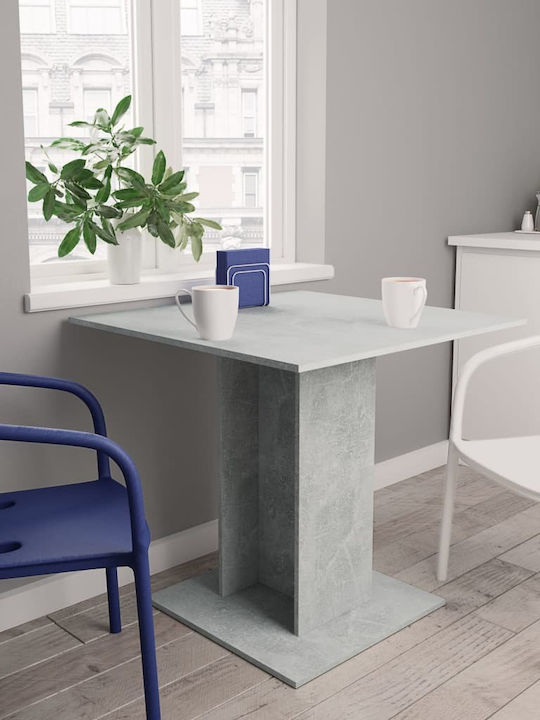 Table Kitchen Wooden Gray 80x80x75cm
