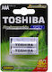 Toshiba Επαναφορτιζόμενες Μπαταρίες AAA Ni-MH 950mAh 1.2V 2τμχ