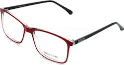 Marconi Ramă Acetat Burgundy Marconi Ramă Acetat Burgundy