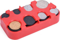 Portable Coin Holder with 8 Number of Spit 10x5cm