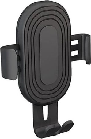 Devia Βάση Κινητού Αυτοκινήτου Gravity Sensor Car Wireless Charger με Ρυθμιζόμενα Άγκιστρα και Ασύρματη Φόρτιση