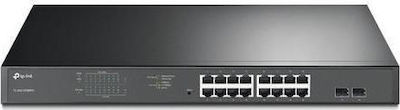 TP-LINK TL-SG1218MPE v1 Verwaltet L2 PoE+ Switch mit 16 Ports Gigabit (1Gbps) Ethernet und 2 SFP Ports