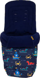 Cosatto Sea Monsters Stroller Footmuff with Fleece Lining 85x48cm Blue