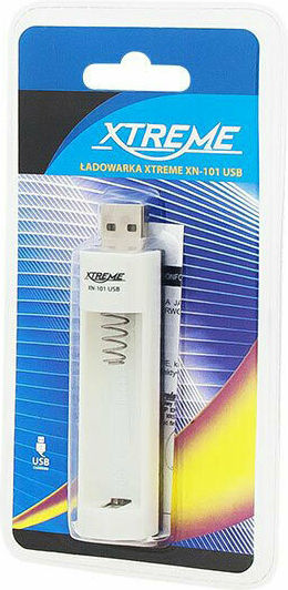Blow Xtreme XN-101 USB Ladegerät Batterien Ni-MH Größe AA/AAA in Weiß Farbe