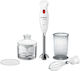 Bosch CleverMixx Ραβδομπλέντερ με Ανοξείδωτη Ράβδο 400W Λευκό