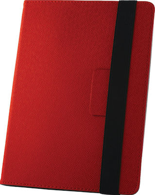 Orbi Wrapper Flip Cover Piele artificială Roșu (Universal 10" - Universal 10") ORBIUTCRBL