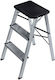 BigBuy Trittleiter Aluminium 3 Stufen
