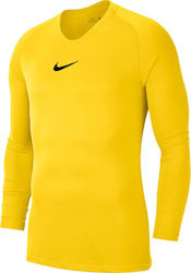 Nike Dry Park First Layer Bluza termică pentru bărbați cu mâneci lungi Galben