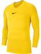 Nike Dry Park First Layer Ανδρική Ισοθερμική Μακρυμάνικη Μπλούζα Κίτρινη