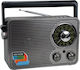 KEMAI MD-1176BT Retro Portable Radio Rechargeable with Bluetooth Black