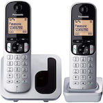 Panasonic KX-TGC212 Cordless Phone (2-Pack) Black