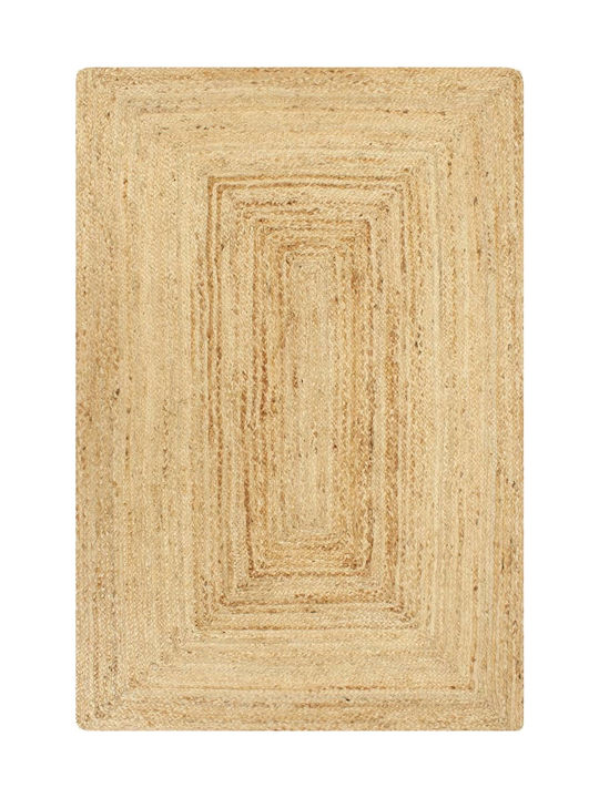 vidaXL Handmade Rug Rectangular Summer from Jute Beige