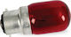 Fos me Night Light Bulb Red 5W for Socket B22
