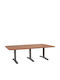 Besprechungstisch Walvia Holz Cherry mit Metallbeinen 240x120x75cm