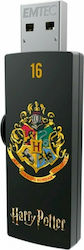 Emtec M730 Hogwarts 16GB USB 2.0 Stick Μαύρο