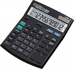 Citizen CT-666N Taschenrechner Buchhaltung 12 Ziffern in Schwarz Farbe