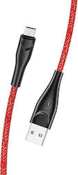 Usams SJ399 U41 Geflochtenes USB 2.0 zu Micro-USB Kabel 3m Rote