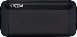 Crucial X8 USB 3.1 / USB-C Εξωτερικός SSD 1TB 2.5" Μαύρο