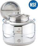 Sansone Stainless Steel Container Europa with Screw Lid 20lt