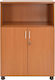 Büroaufbewahrungsschrank Vance Holz mit Schloss Kirsche 80x40x118cm