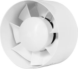 Europlast Wall-mounted Ventilator Bathroom 125mm White