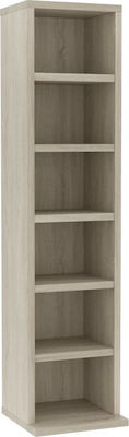 vidaXL Floor Standing Case 108 CD Sonoma Oak 21x16x88cm 800354