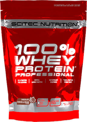 Scitec Nutrition 100% Whey Professional Πρωτεΐνη Ορού Γάλακτος με Γεύση Lemon Cheesecake 500gr